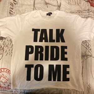 White Zara Graphic T-Shirt for Men
